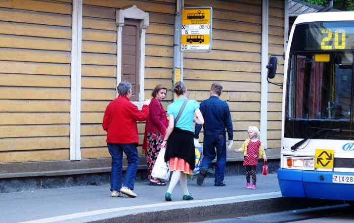 Helsinki Bushaltestelle