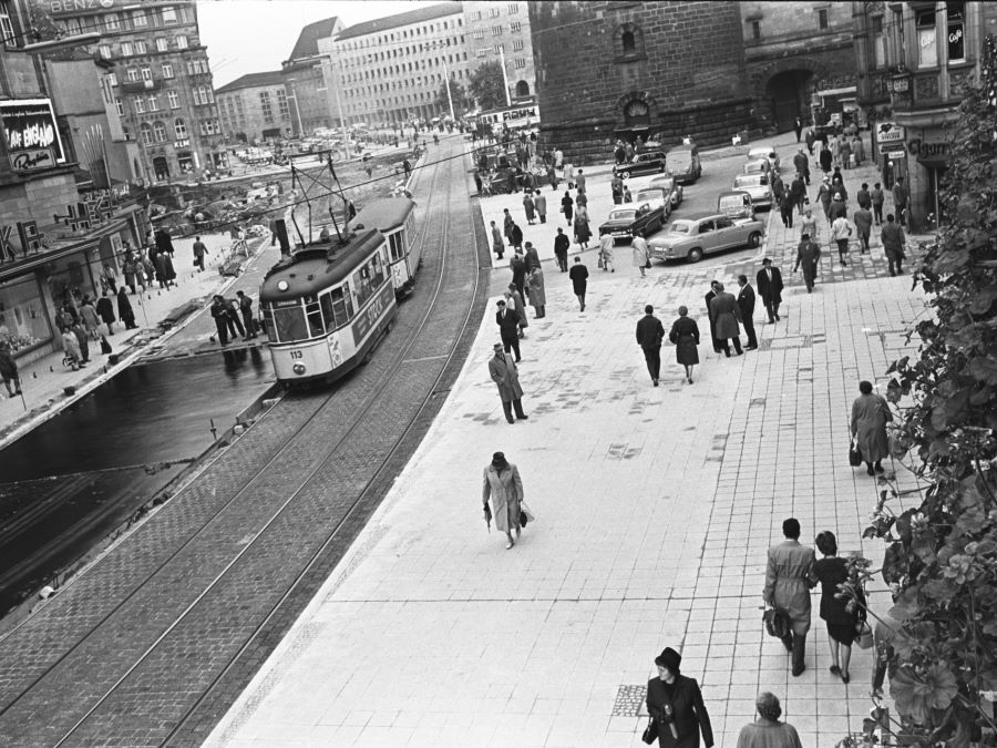Königsstraße um 1958